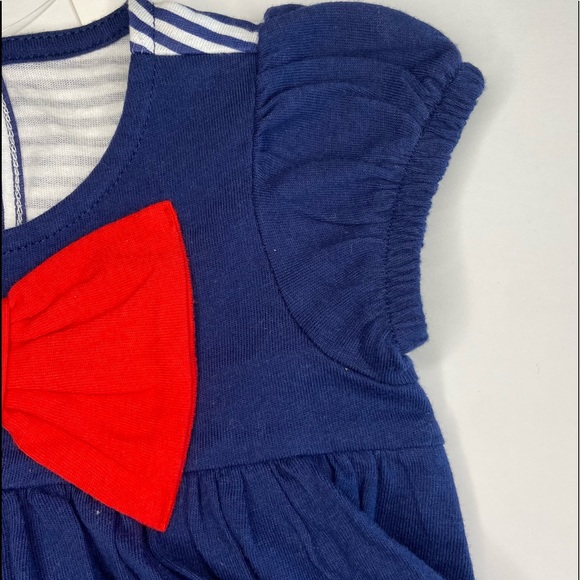 First Impressions Striped Skirted Romper 6-9M - Picture 2 of 6